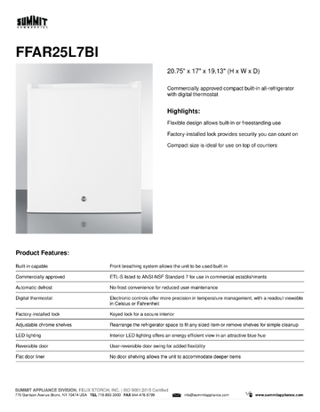 Spec Sheet