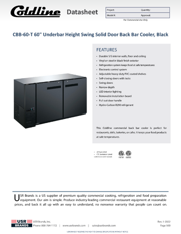 Spec Sheet