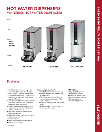 Spec Sheet