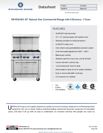 Spec Sheet