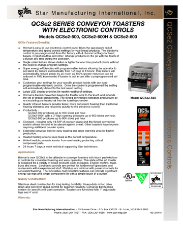 Spec Sheet