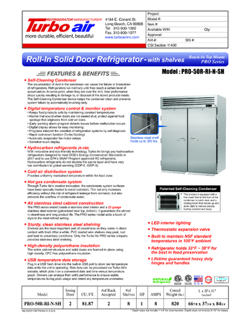 Spec Sheet