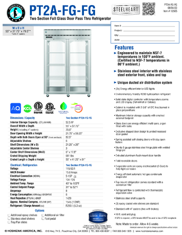 Spec Sheet