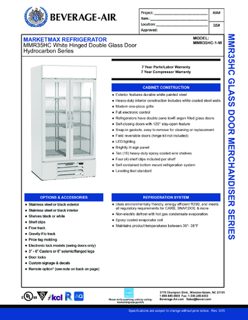 Spec Sheet