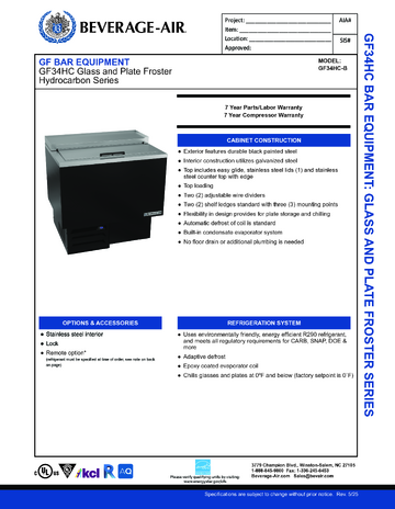 Spec Sheet