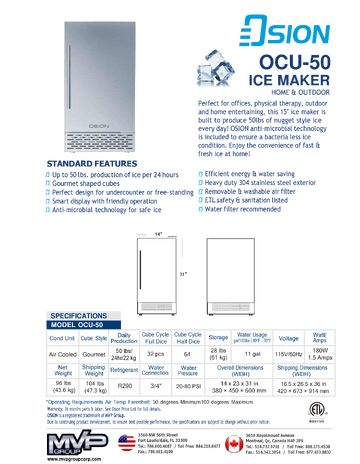Spec Sheet