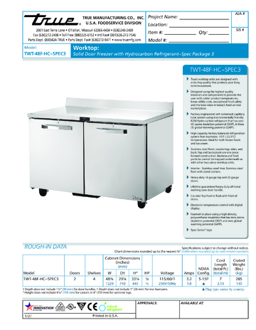 Spec Sheet