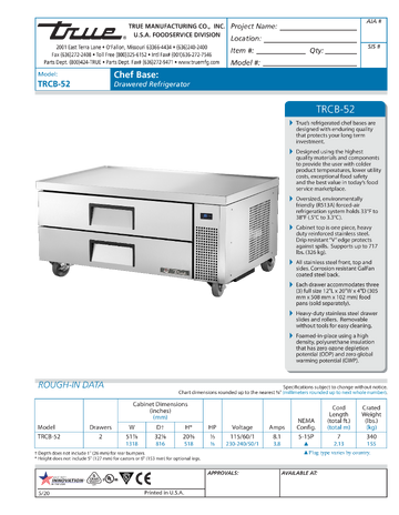 Spec Sheet