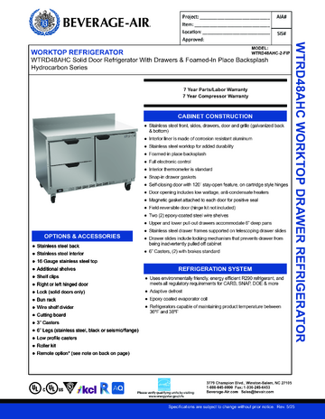 Spec Sheet