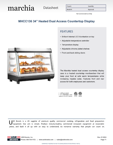 Spec Sheet