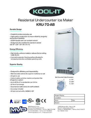Spec Sheet