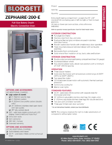 Spec Sheet