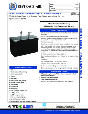 Spec Sheet