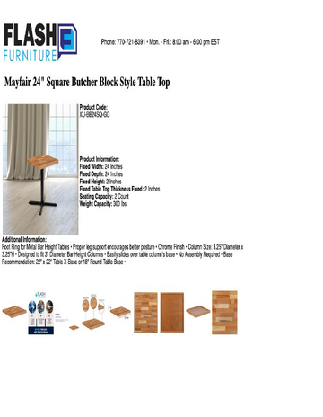 Spec Sheet