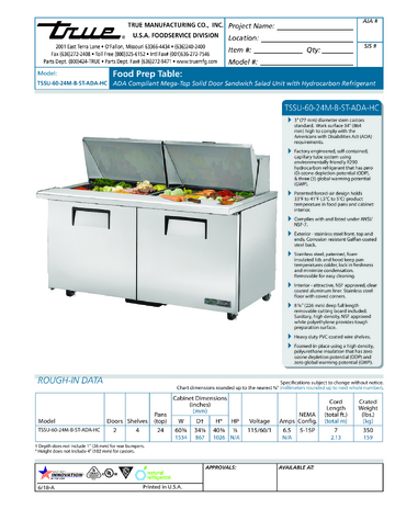 Spec Sheet