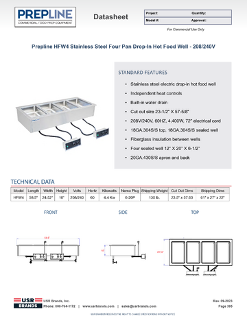 Spec Sheet
