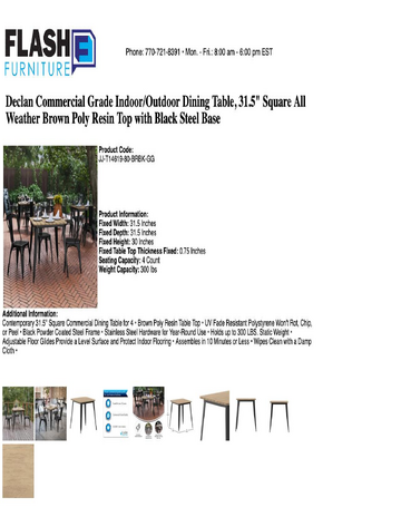 Spec Sheet