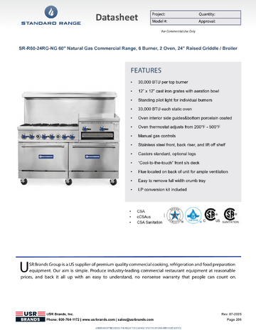 Spec Sheet