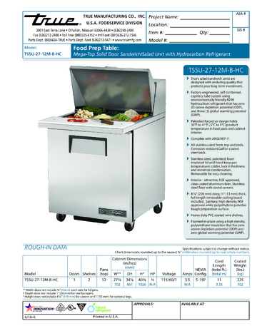 Spec Sheet