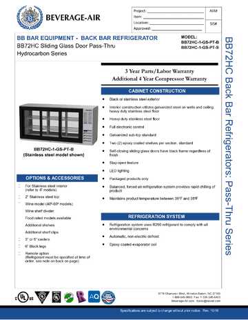 Spec Sheet