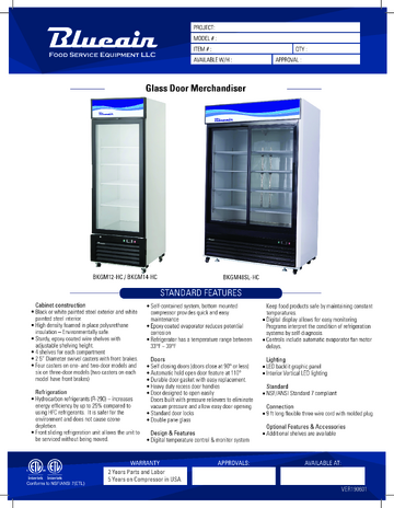 Spec Sheet