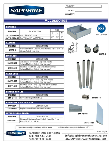 Spec Sheet