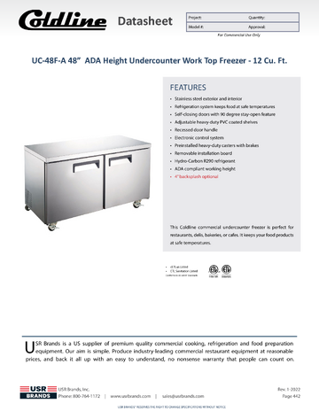 Spec Sheet