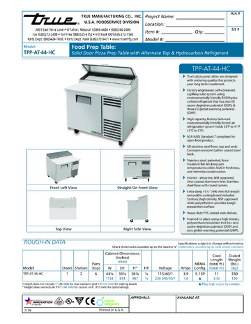 Spec Sheet