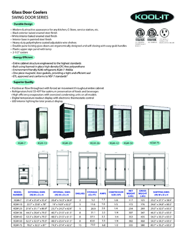 Spec Sheet