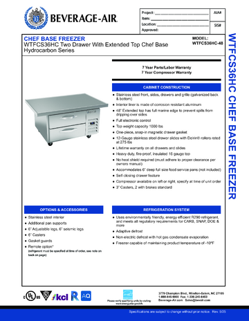Spec Sheet