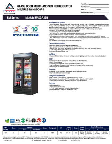 Spec Sheet