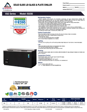 Spec Sheet
