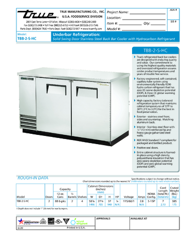 Spec Sheet