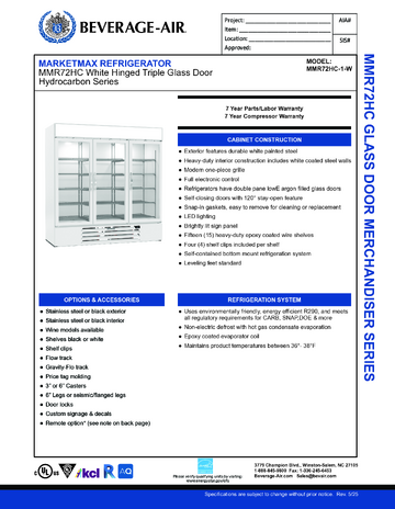 Spec Sheet