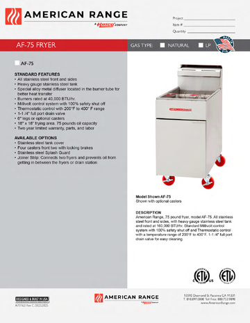Spec Sheet