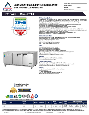 Spec Sheet