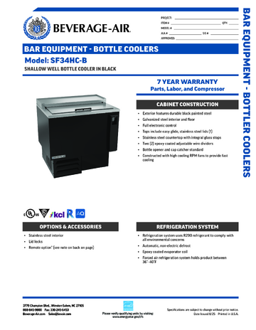 Spec Sheet