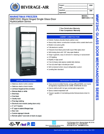 Spec Sheet