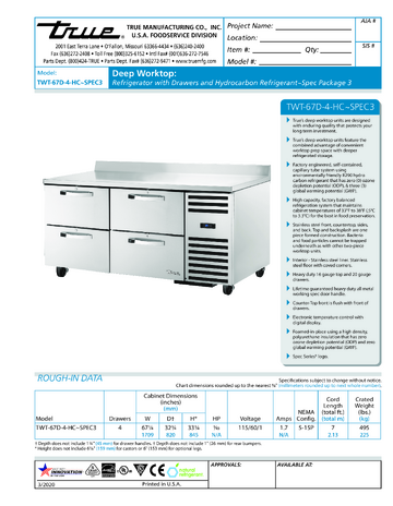 Spec Sheet