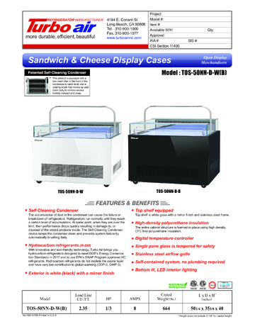 Spec Sheet