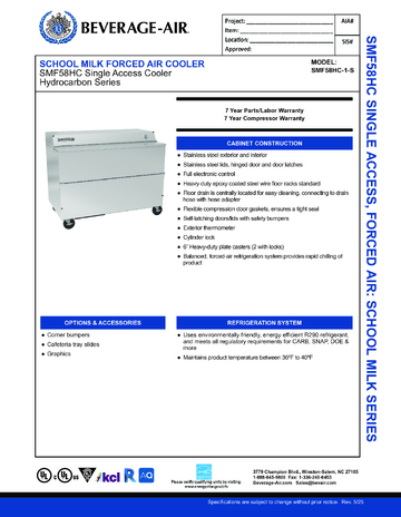Spec Sheet