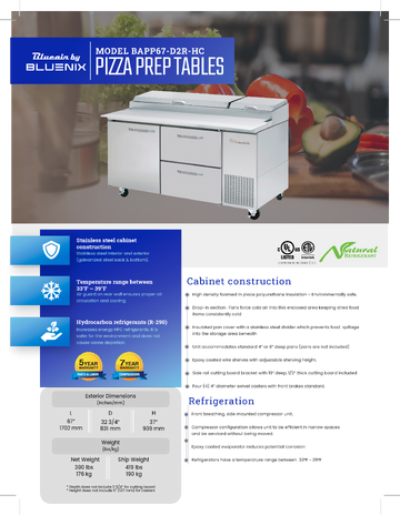 Spec Sheet