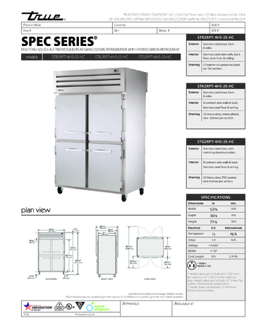 Spec Sheet