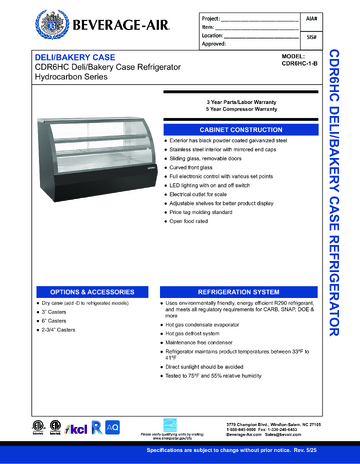 Spec Sheet