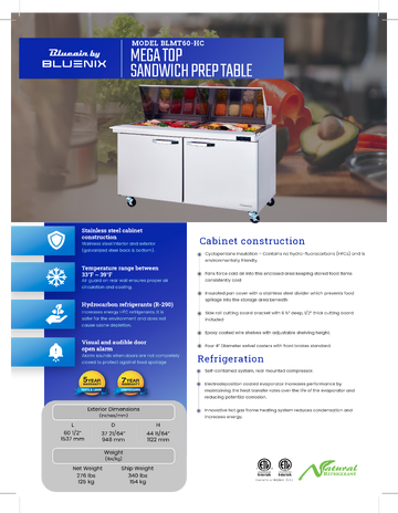 Spec Sheet