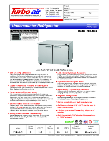 Spec Sheet