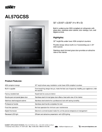 Spec Sheet
