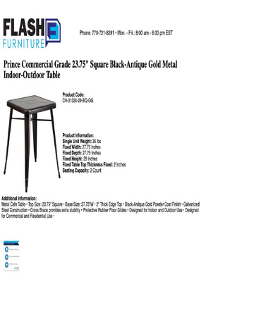 Spec Sheet
