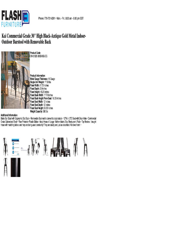 Spec Sheet