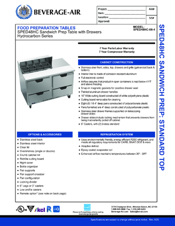 Spec Sheet